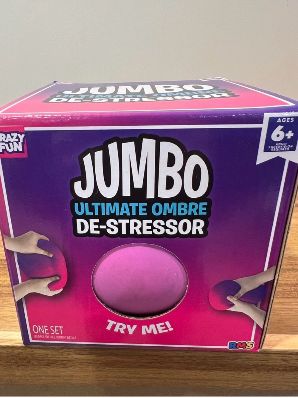 🌟 RMS JUMBO Ultimate Ombre                
De-Stressor Ball-Purple/Pink 💜🩷